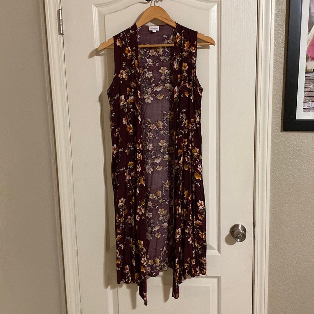 LulaRoe Floral Vest